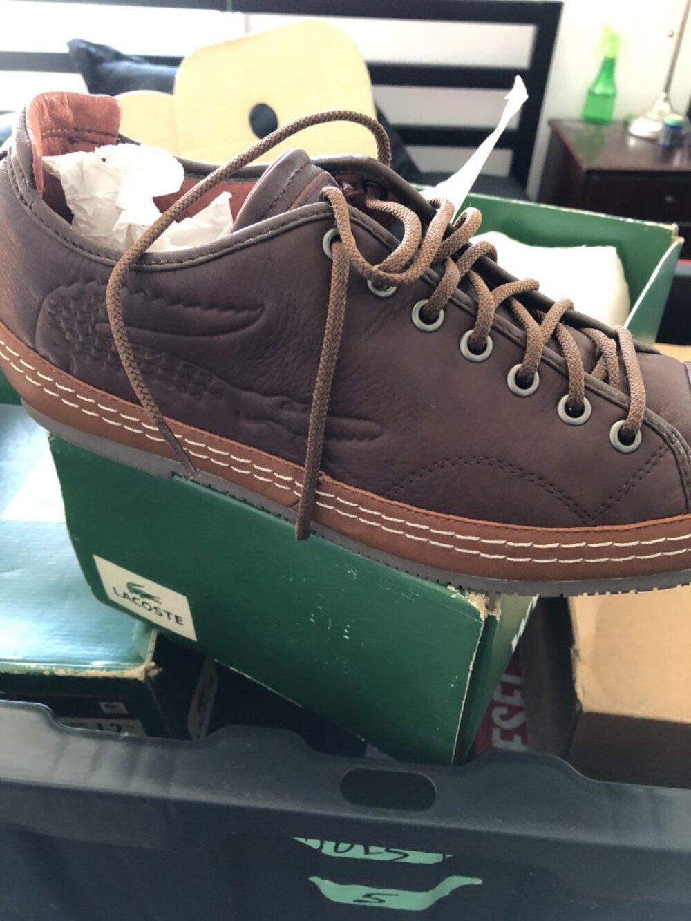 Lacoste tennis shoes size 11.5